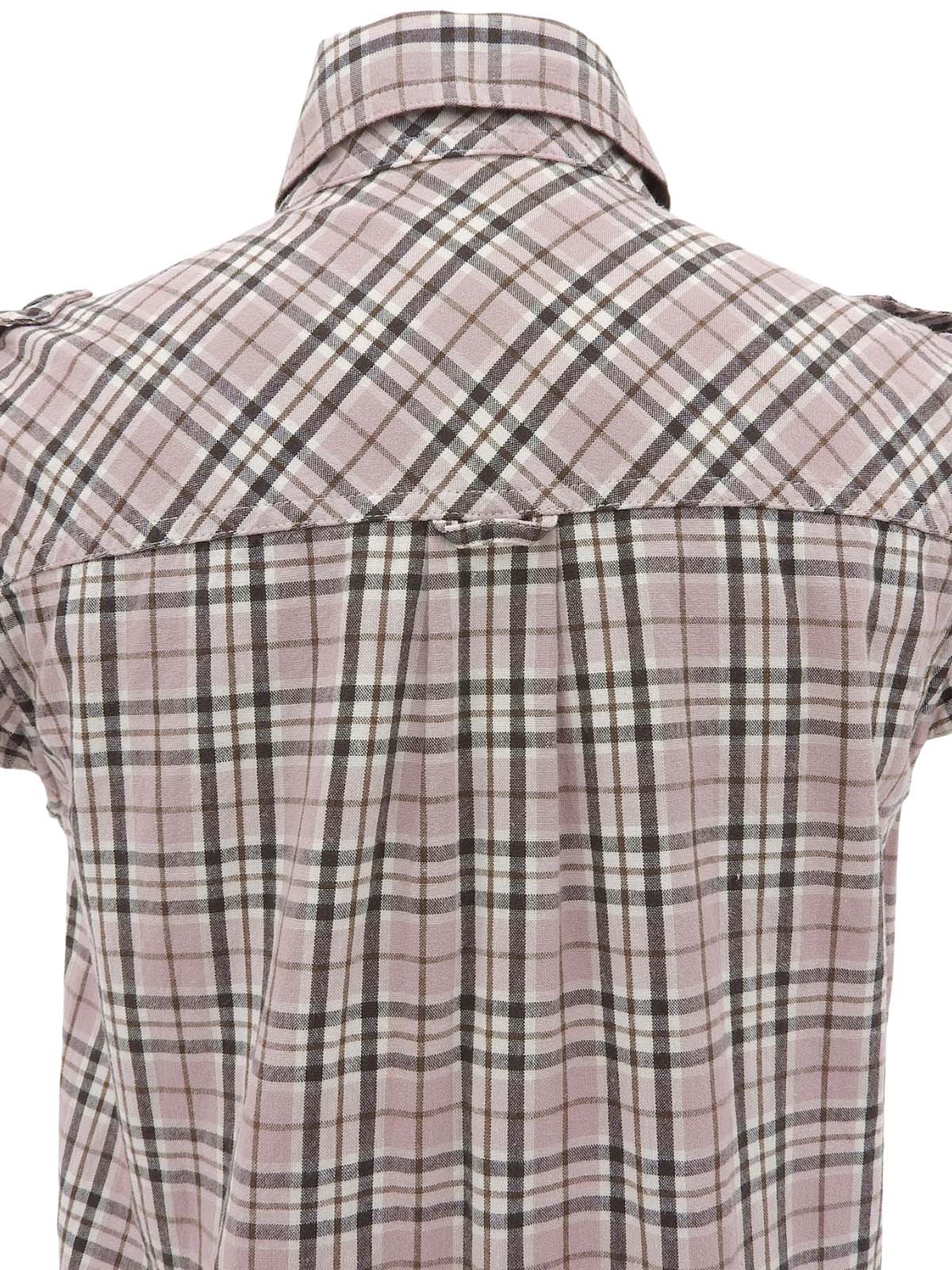 Check Pattern Sleeveless Dress in Pink