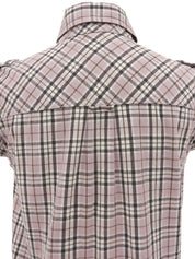 Check Pattern Sleeveless Dress in Pink