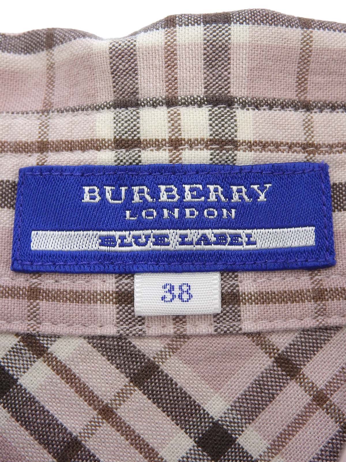 粉色格子图案无袖连衣裙