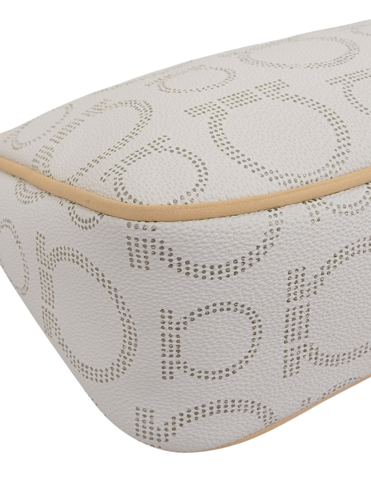 ガンチーニプレートパターンワンショルダーバッグ アイスブルー/ベージュ