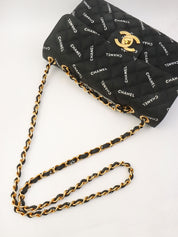 1995年頃製 クルーズラインロゴチェーンショルダーバッグ ブラック