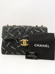 1995年頃製 クルーズラインロゴチェーンショルダーバッグ ブラック