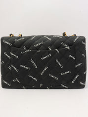 1995年頃製 クルーズラインロゴチェーンショルダーバッグ ブラック