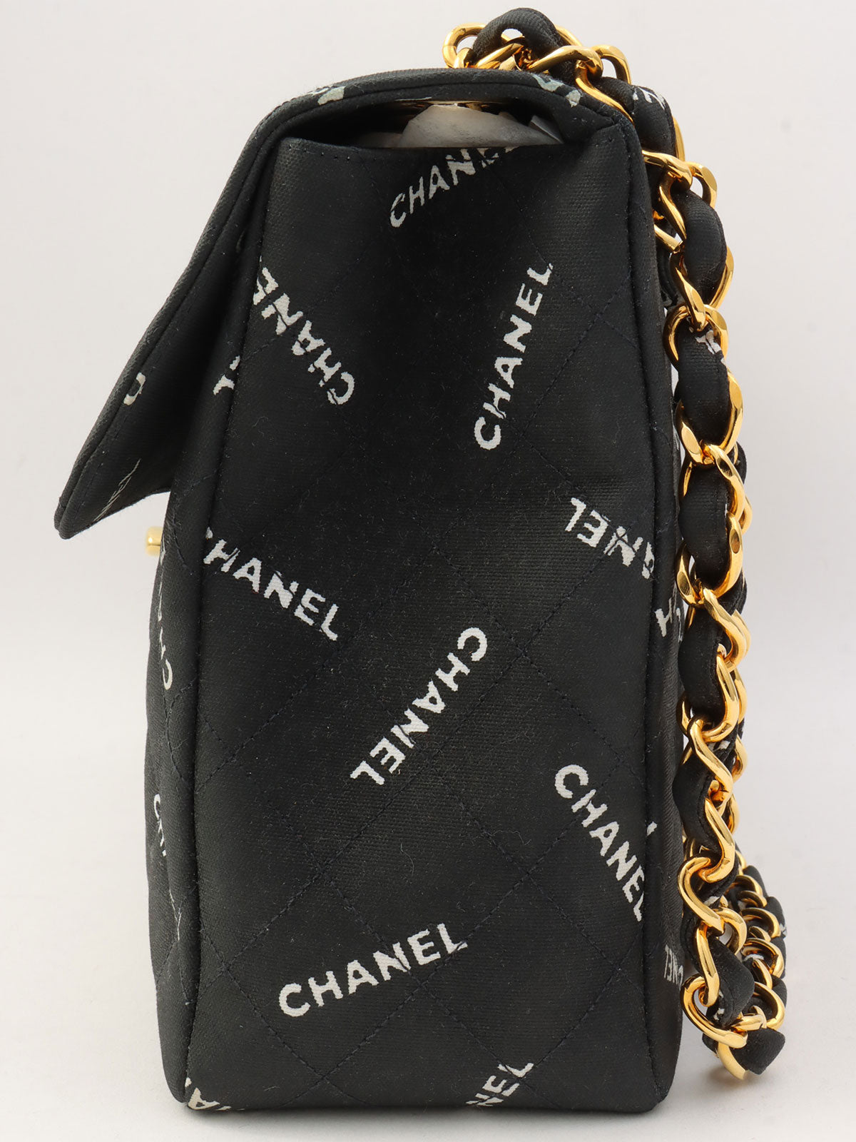 1995年頃製 クルーズラインロゴチェーンショルダーバッグ ブラック