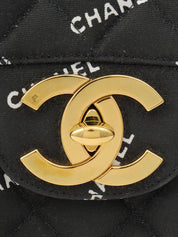 1995年頃製 クルーズラインロゴチェーンショルダーバッグ ブラック