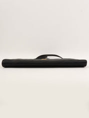 2000年頃製 シルクサテンCCマークプレートショルダーバッグ ブラック