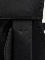 2000年頃製 シルクサテンCCマークプレートショルダーバッグ ブラック