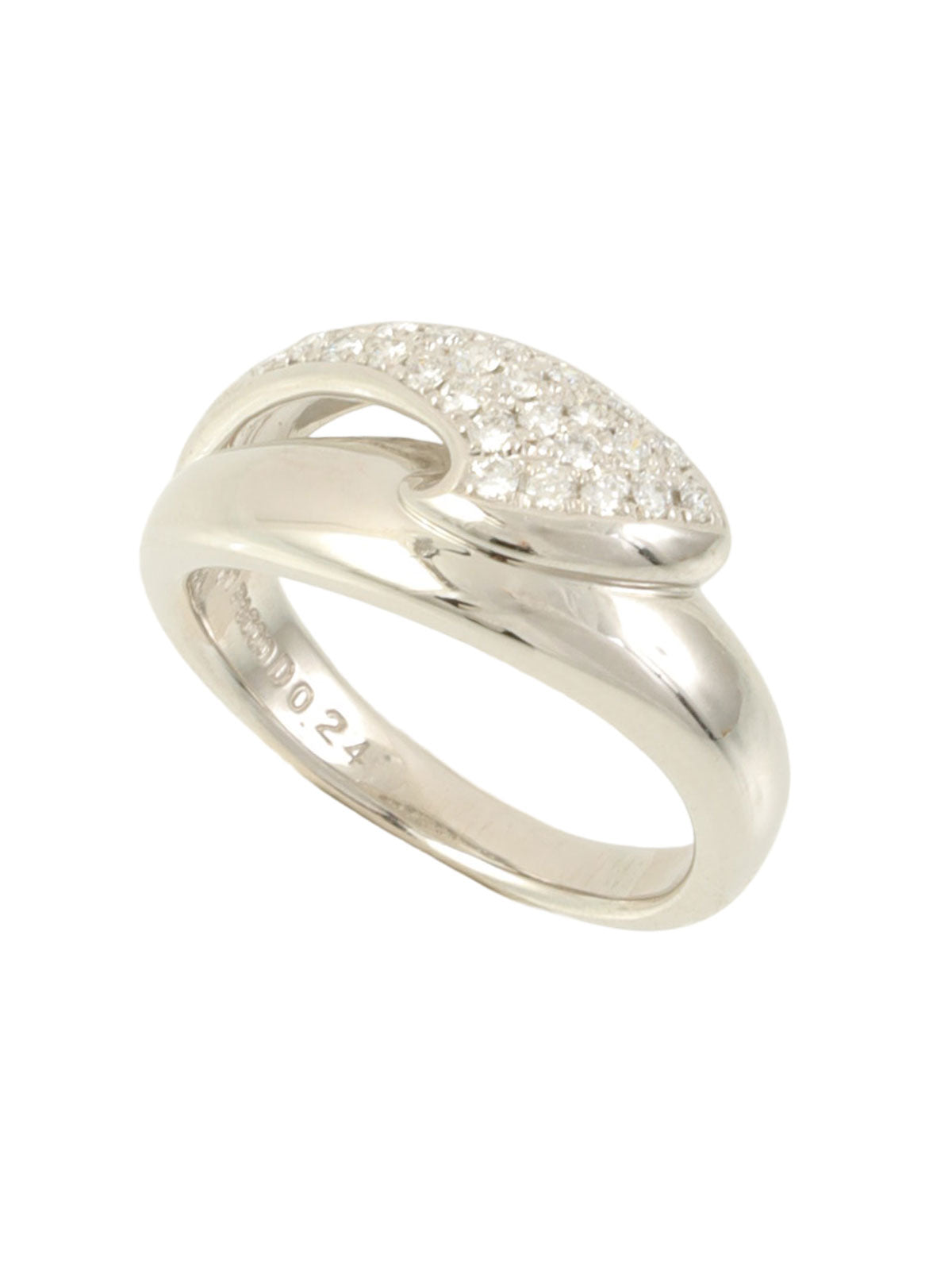 Platinum Diamond Ring Silver