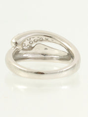 Platinum Diamond Ring Silver