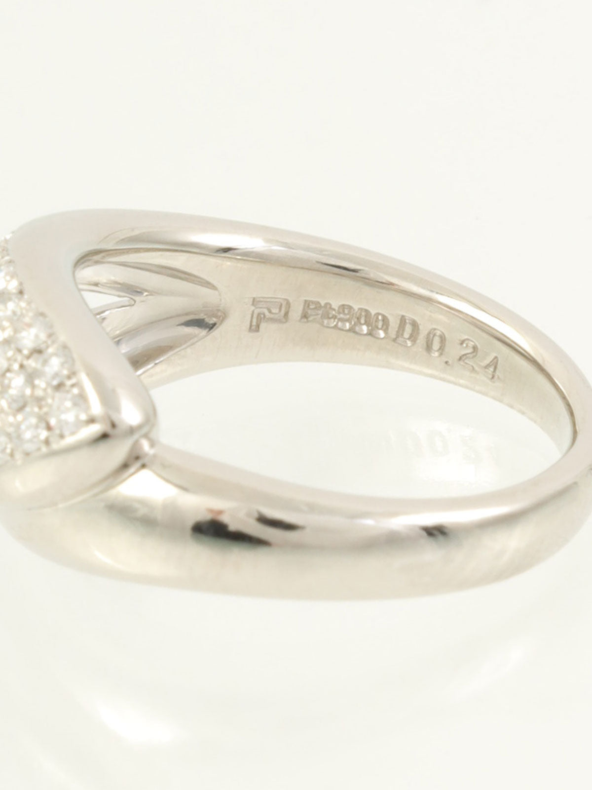 Platinum Diamond Ring Silver
