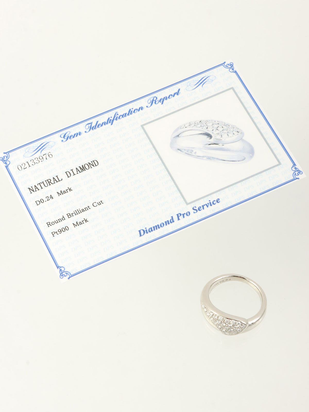 Platinum Diamond Ring Silver