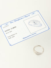 Platinum Diamond Ring Silver