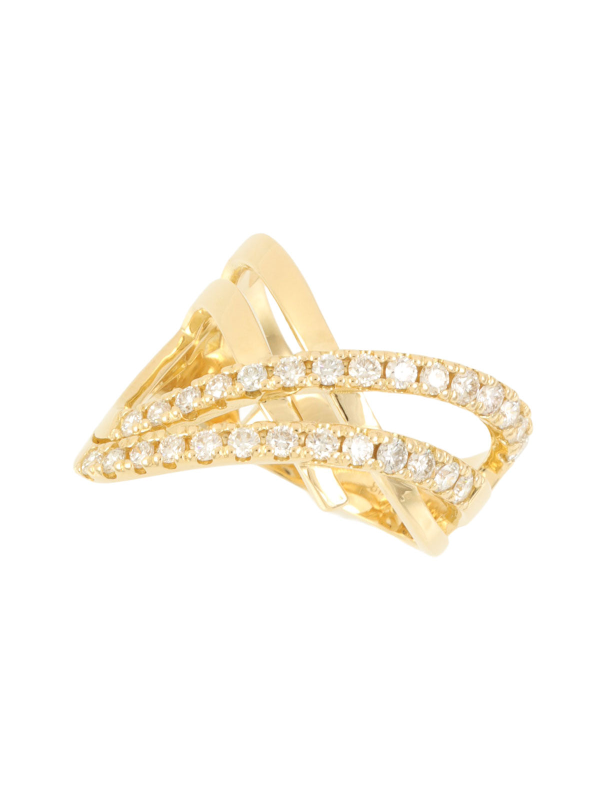 18K Gold Diamond Design Ring