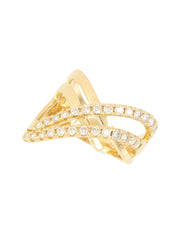 18K Gold Diamond Design Ring