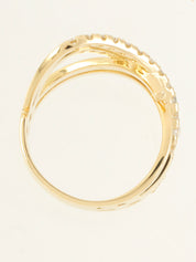 18K Gold Diamond Design Ring
