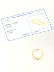 18K Gold Diamond Ring