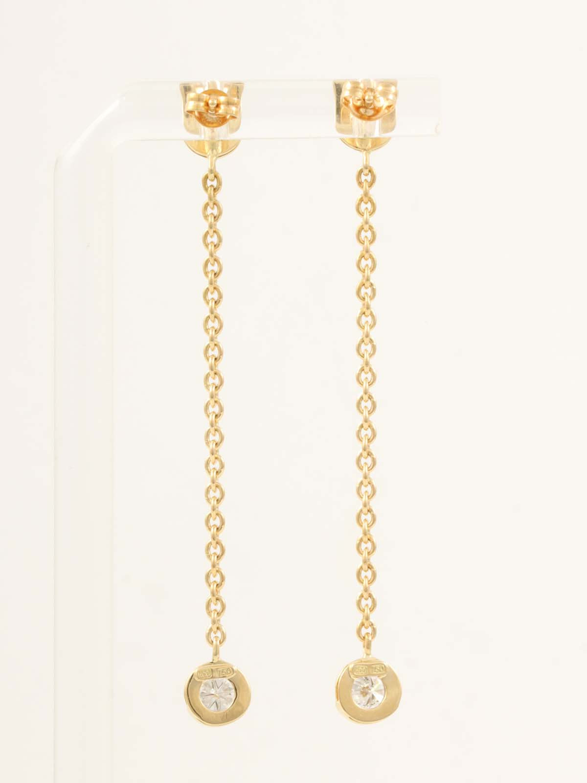 18K金钻石摇摆耳环