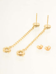 18K金钻石摇摆耳环