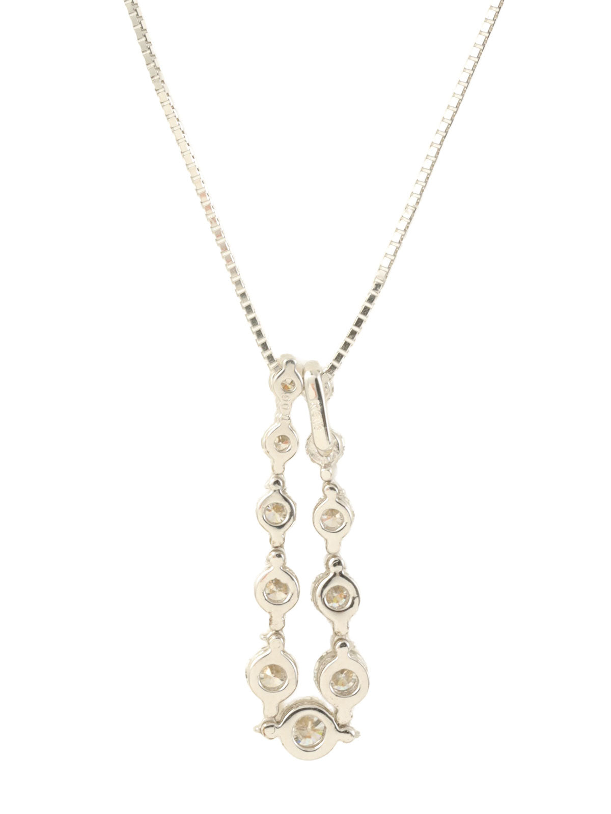 18K Diamond Necklace in Silver