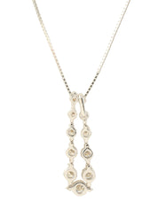 18K Diamond Necklace in Silver
