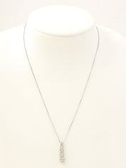 18K Diamond Necklace in Silver