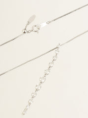 18K Diamond Necklace in Silver