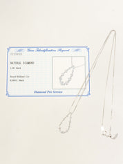 18Kダイヤモンドネックレス シルバー