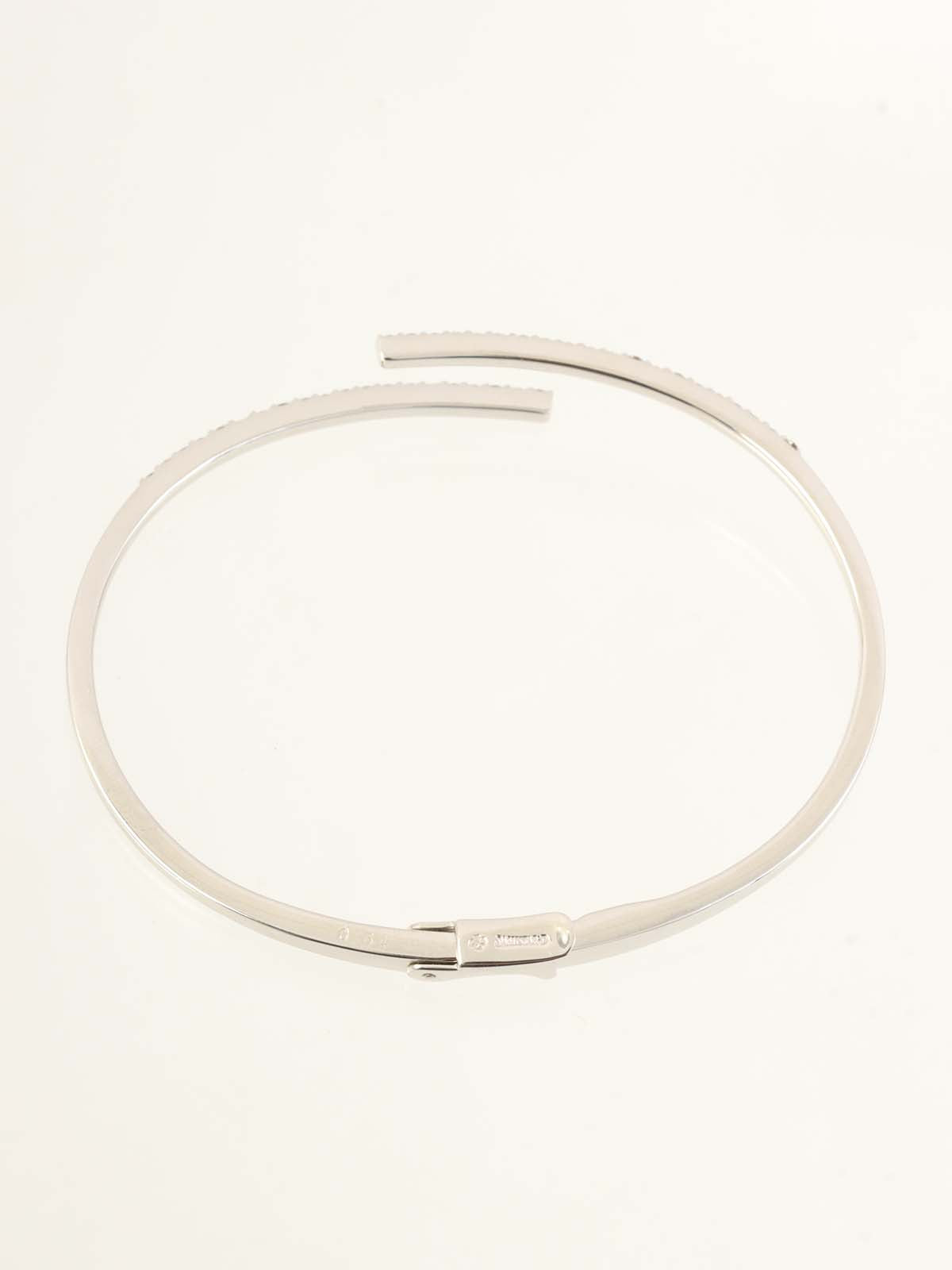 18Kダイヤモンドバングル シルバー