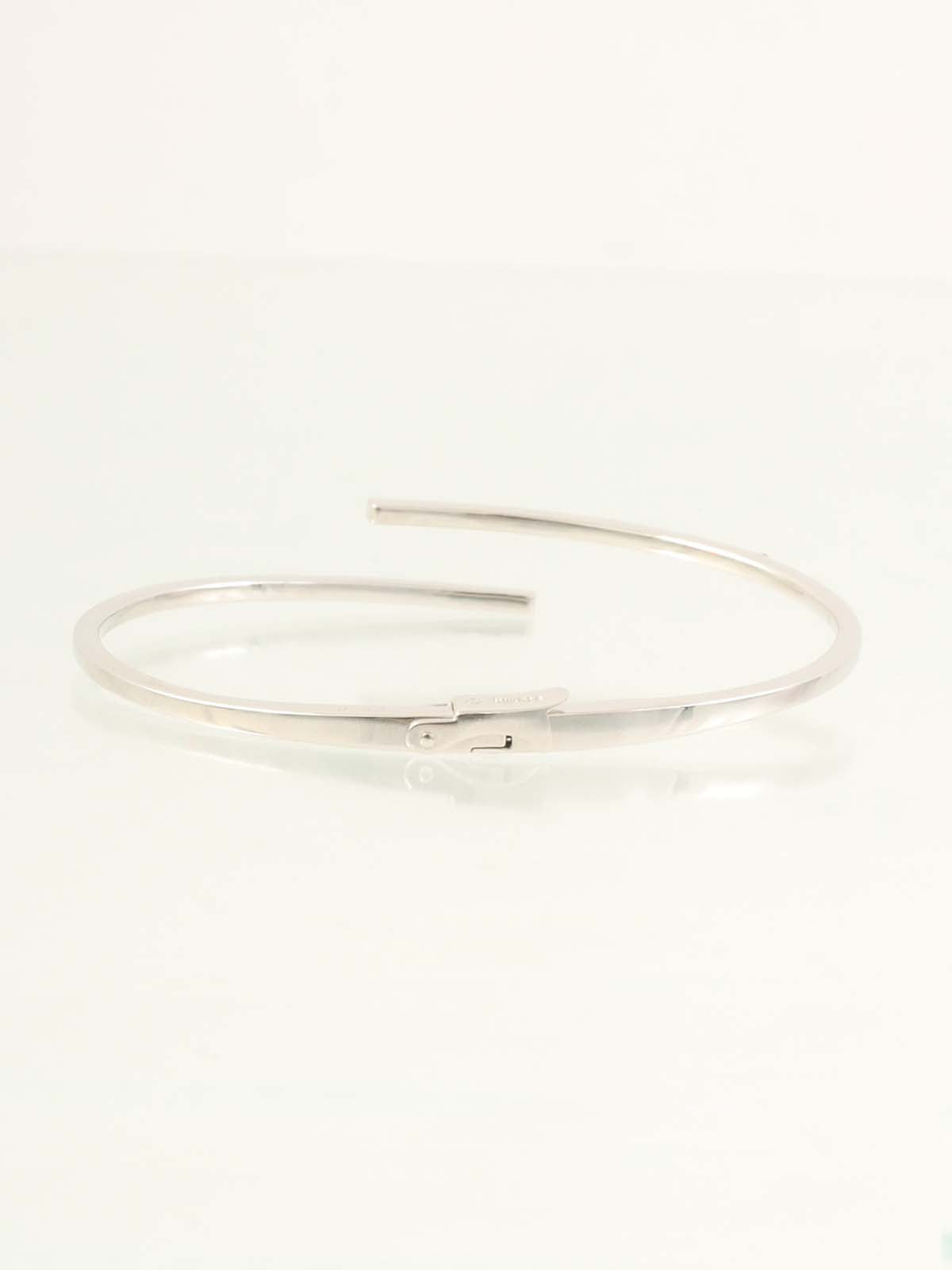 18Kダイヤモンドバングル シルバー