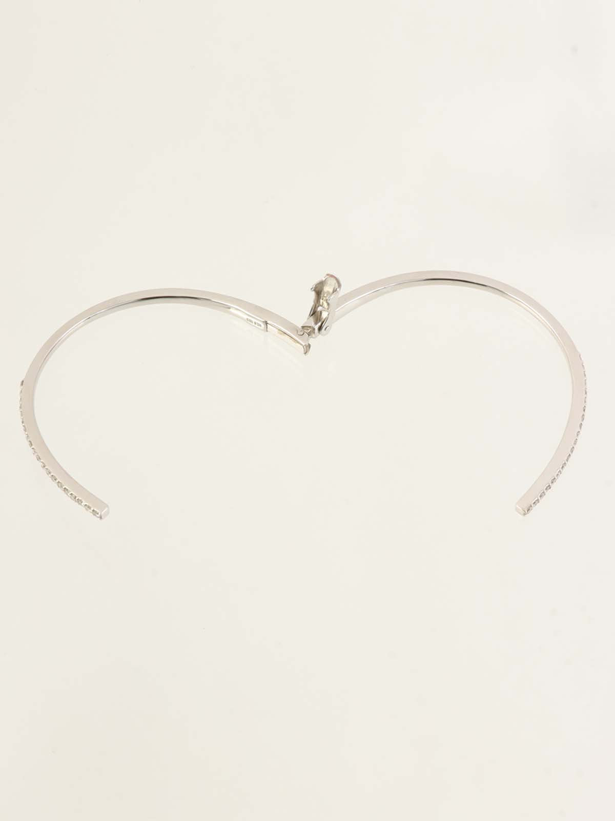 18Kダイヤモンドバングル シルバー