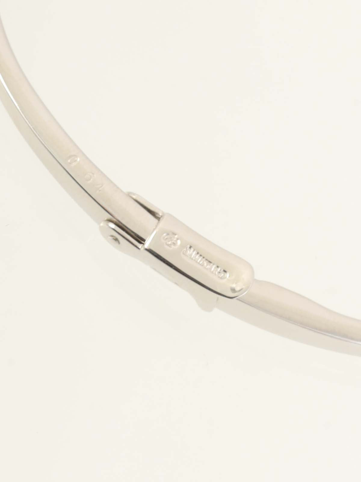 18Kダイヤモンドバングル シルバー