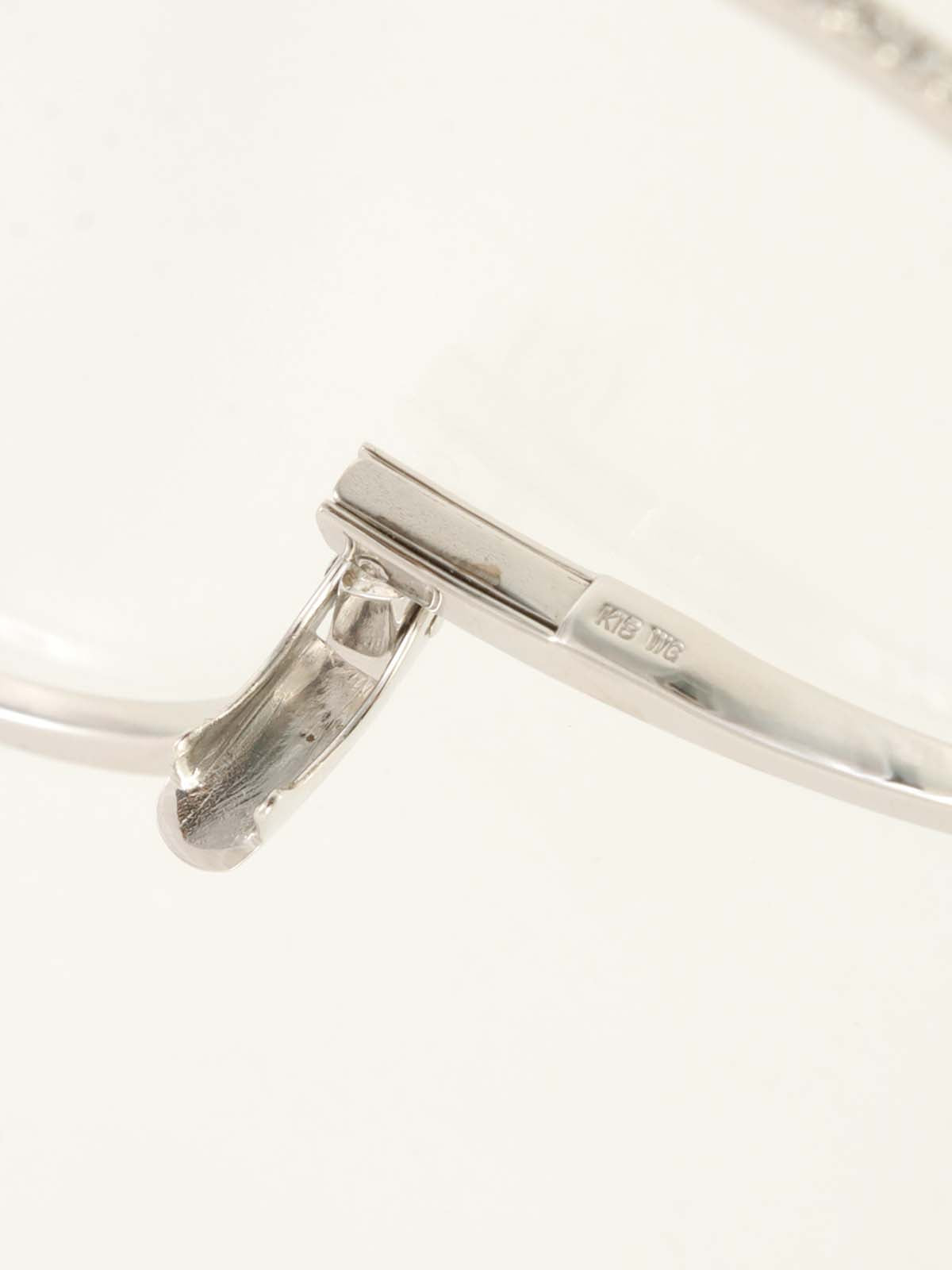 18Kダイヤモンドバングル シルバー