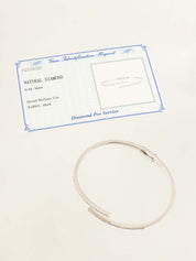 18Kダイヤモンドバングル シルバー