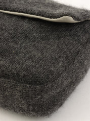 Knitted Rhinestone Python Detail Mamma Baguette Grey