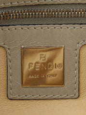 Knitted Rhinestone Python Detail Mamma Baguette Grey