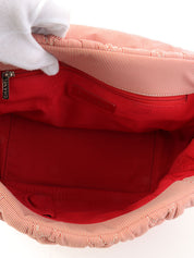 2009年頃製 バブルキルトCCマークプレートチェーンショルダーバッグ レッド/ホワイト