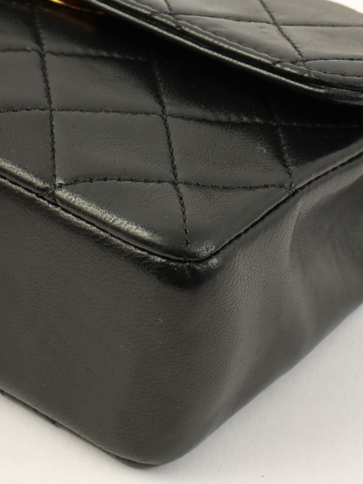 1990年頃製 CCターンロックチェーンショルダーバッグミニ ブラック