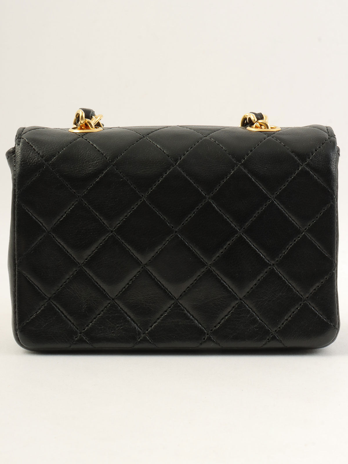 1990年頃製 CCターンロックチェーンショルダーバッグミニ ブラック