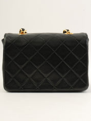 1990年頃製 CCターンロックチェーンショルダーバッグミニ ブラック