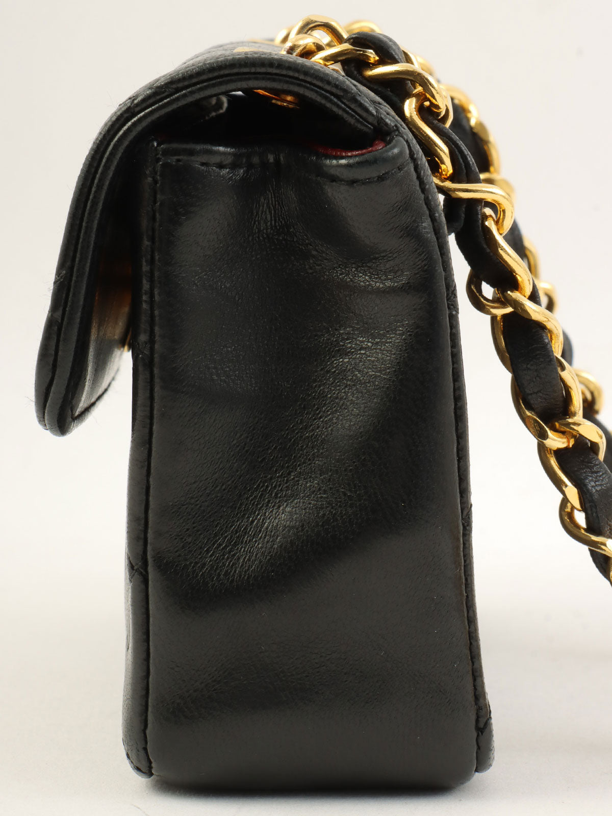 1990年頃製 CCターンロックチェーンショルダーバッグミニ ブラック