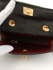 1990年頃製 CCターンロックチェーンショルダーバッグミニ ブラック