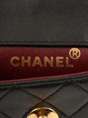 1990年頃製 CCターンロックチェーンショルダーバッグミニ ブラック