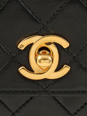 1990年頃製 CCターンロックチェーンショルダーバッグミニ ブラック