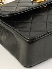 1990年頃製 CCターンロックチェーンショルダーバッグミニ ブラック