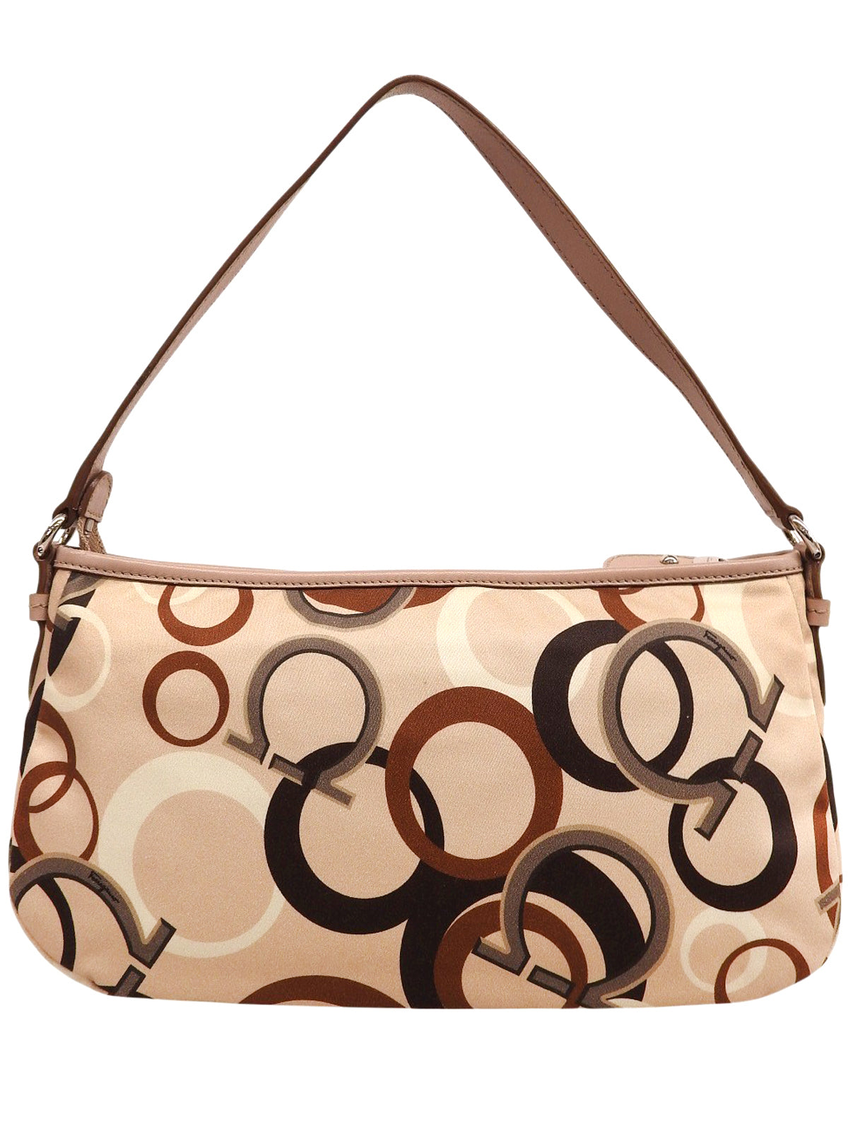 ガンチーニパターンショルダーバッグ ベージュ