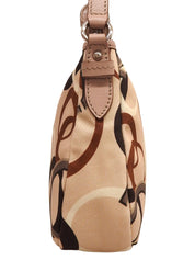 ガンチーニパターンショルダーバッグ ベージュ