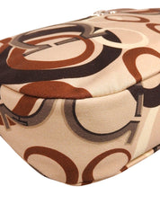ガンチーニパターンショルダーバッグ ベージュ