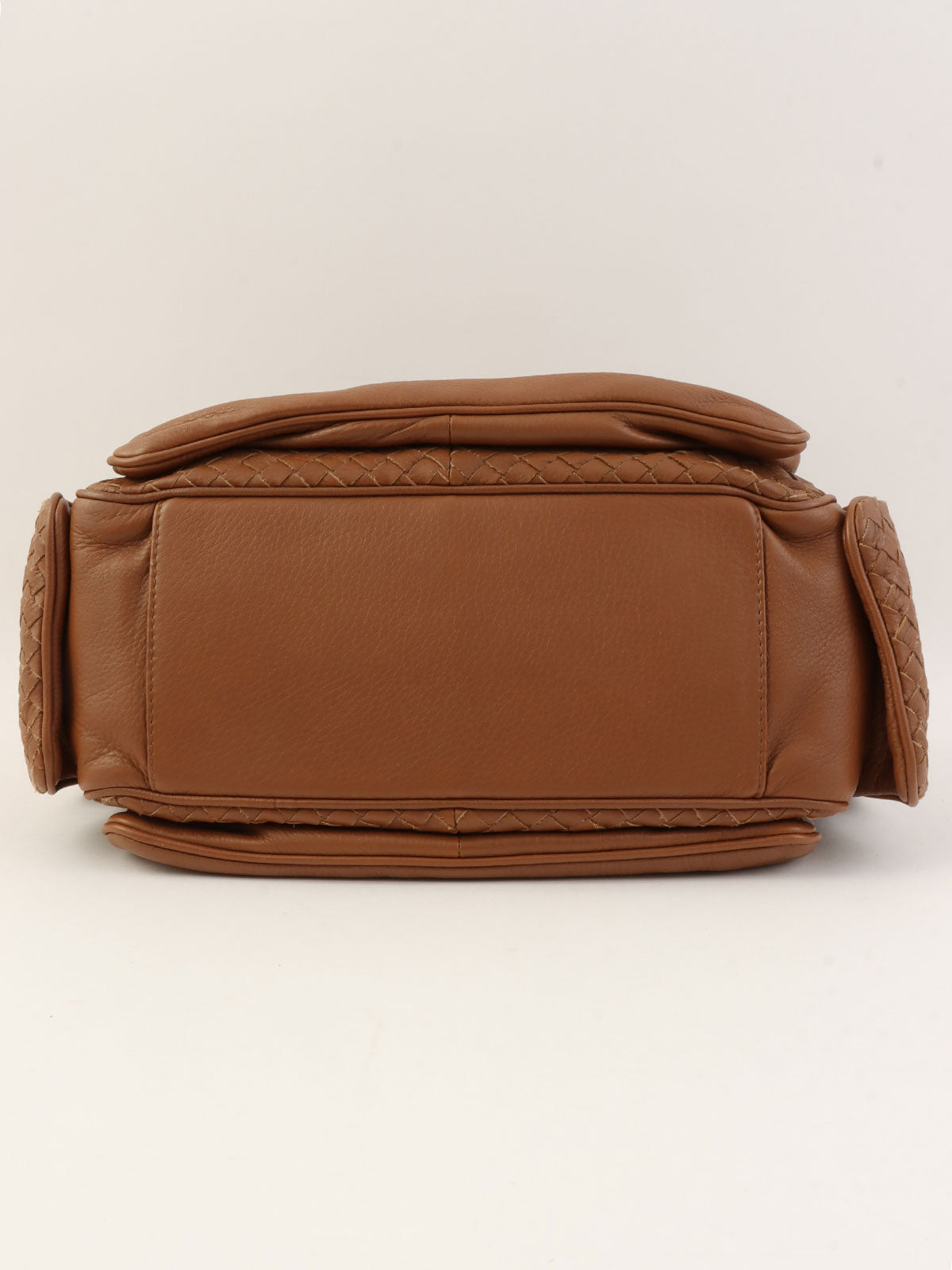 イントレチャートハンドバッグ ブラウン