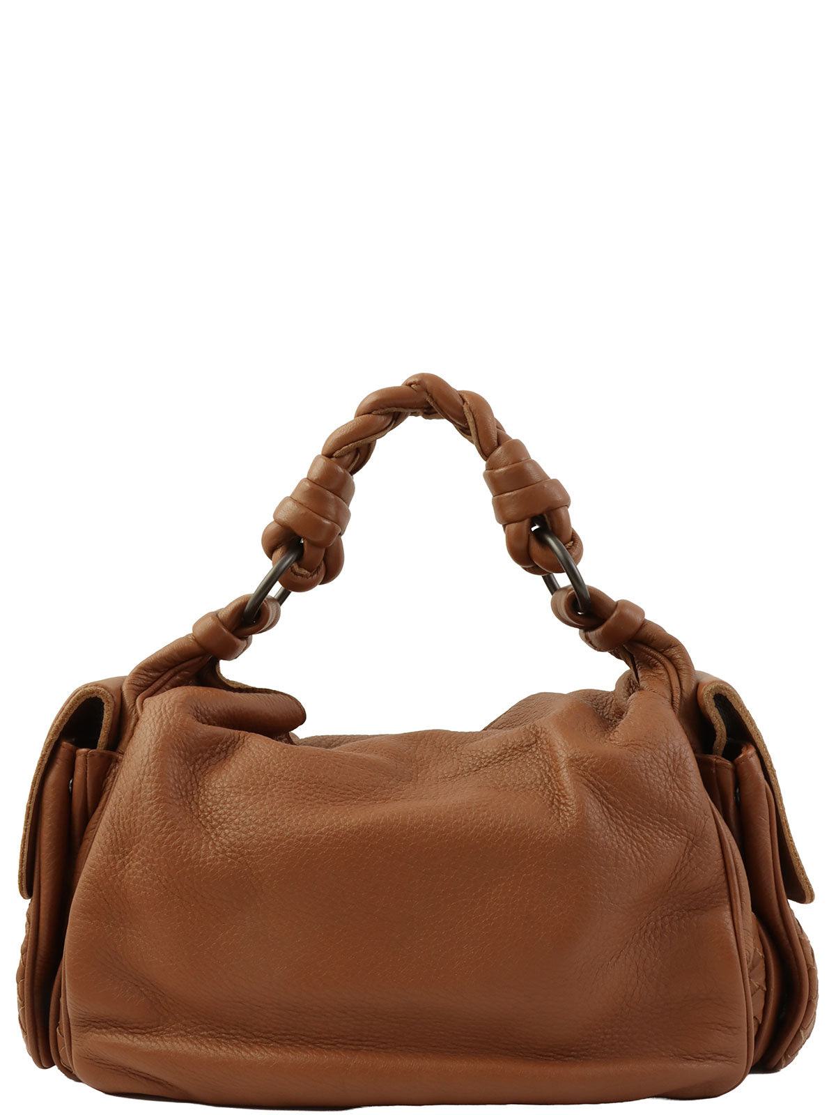 イントレチャートハンドバッグ ブラウン