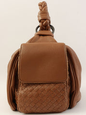 イントレチャートハンドバッグ ブラウン